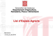 Présentation de la loi agraire catalane de 2019